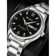 relogio masculino Relógio mecânico automático suíço, relógio masculino oco, à prova d'água, luminoso, calendário duplo,