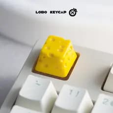 Queijo único keycap única resina teclado mecânico boné personalizado keycap substituível ESC presente criativo
