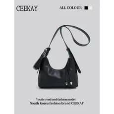 bolsa feminina bolsa transversal feminino Ceekay Original textura de couro genuíno Commuter saco do mensageiro nicho Hig