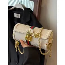 bolsa transversal feminino Bolsa High-End All-Match bolsa de corrente feminina 2024 novo estilo moda nicho textura moda