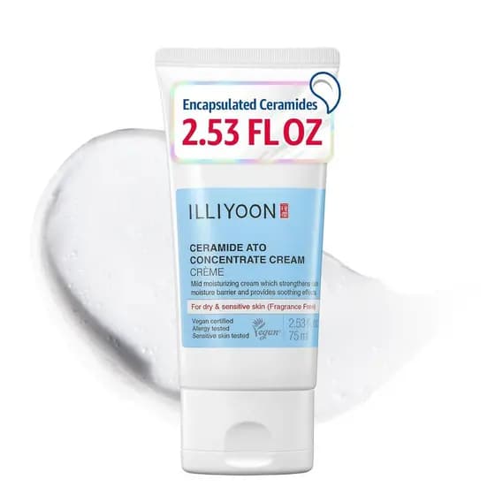 Creme Concentrado de Ceramida Illiyoon Ato |   Creme hidratante adequado para pele seca e sensível, proporciona 100 hora