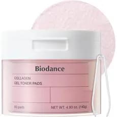 Biodance Collagen Gel Toner Pads, Redutor de Poros Faciais, Aumentador de Elasticidade, Pads Tonificantes, Pads Pré-umed
