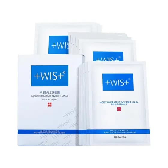 +WIS+ Máscara Facial Natural Hidratante Intensiva 24 Unidades |   Ácido hialurônico e colágeno |   Cuida suavemente da p
