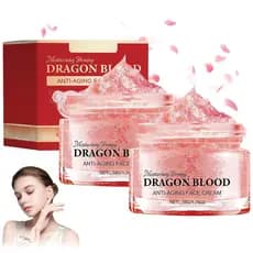 2PCS Creme Fácil de Sangue de Dragão, Creme de Sangue de Dragão com Retinol, Creme Firmador Antirrugas para Cuidados com