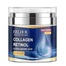 Creme Antirrugas e Hidratante Firmador com Retinol, Vitamina E e Ácido Hialurônico - Creme Facial Antienvelhecimento par