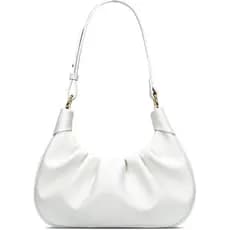 Bolsa de Ombro KKXIU, Bolsa de Mão em Forma de Meia-Lua, Bolsa Plissada, Bolsa de Axila, Mini Bolsa Hobo, Bolsa Transver