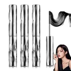 Máscara de Cílios Metálica à Prova d'Água, Lavável, Natural, Primer para Cílios à Prova d'Água, Máscaras para Extensões
