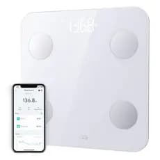 Balança Wyze Scale S, Balança para Peso Corporal, Balança Digital de Banheiro para Gordura Corporal, IMC, Músculo, Frequ