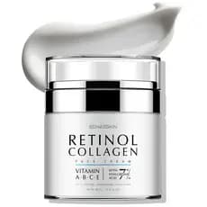 Creme Facial EnaSkin com Retinol e Colágeno: Creme Antirrugas para Mulheres, Hidratante Antienvelhecimento para Pescoço