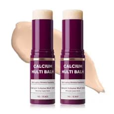 2 unidades de Bálsamo Multiuso de Cálcio, Bálsamo Multiuso de Cálcio para Volume, Bastão Hidratante de Colágeno Coreano,