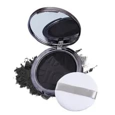 Pó Fixador Compacto Preto, Pó para a Linha do Cabelo que Disfarça a Queda de Cabelo, Controle de Oleosidade, Maquiagem d