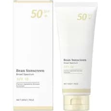 Protetor Solar Bean SPF 50, Textura Leve para o Rosto, Cuidados com a Pele Coreana, Protetor Solar Bean de Amplo Espectr