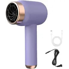 Secador de Cabelo Sem Fio, Secador de Cabelo Recarregável para Mulheres, Secador de Cabelo Recarregável com Carregamento