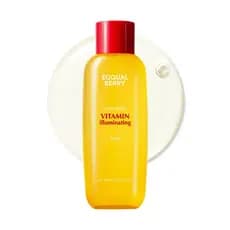 Tônico Iluminador com Vitaminas EQQUALBERRY - Vitamina C e Niacinamida 3% para Clareamento |   Esfoliação Diária Suave |