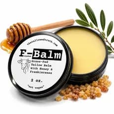 The Tallowed Truth Tallow Balm - Bálsamo de Sebo para Pele e Rosto, Bálsamo de Mel - Hidratante Facial com 5 Ingrediente
