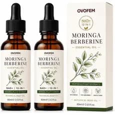 Óleo de Berberina de Moringa Ovofem - Óleo Essencial Diário para Mulheres, 60ML (2 UNIDADES)