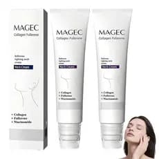 Creme de Colágeno MAGEC, Novo Creme Mágico para Pescoço com Colágeno e Fullerene 2026, com Peptídeos de Colágeno, Creme
