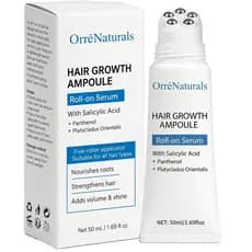 Ampola Revitalizante para Cabelo Orrenaturals, Sérum Roll-on Orre Naturals com Extrato de Semente de Abóbora, Aloe Vera