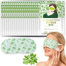 Conjunto de 20 peças de máscaras oculares quentes, máscaras oculares de vapor e máscaras oculares de compressa quente co