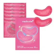 medicubePDRNPinkCollagenJellyEyeMask | Patches de Hidrogel para Olhos com PDRN, Colágeno, NAD | Refrescante para olhos i