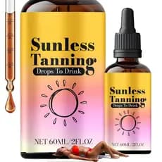Gotas Bronzeadoras, Gotas para Bronzeamento Sem Sol para uma Pele com Aparência Bronzeada Gradual, Gotas Autobronzeadora