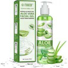 Gel de Aloe Vera 250ml, um creme refrescante e calmante para a pele com uma fórmula hidratante suave, nutre a pele do ro