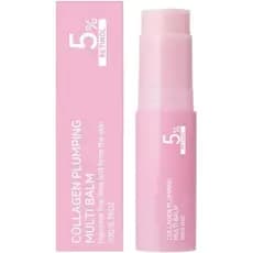 Produto que aumenta o colágeno, bastão hidratante facial rosa, primer pré-maquiagem, não pegajoso, de rápida absorção, p