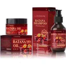 Conjunto de Shampoo e Condicionador Batana, promove o crescimento natural e orgânico do cabelo - nutre e repara cabelos