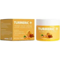 Creme Facial de Cúrcuma Hidratante Antienvelhecimento e Clareador, Creme de Cúrcuma Natural para Cuidados com a Pele, Cr