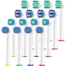 Cabeça de Escova de Dentes Compatível com Escovas Elétricas Braun Oral-B, 16 Cabeças de Escova para Pro Art, Professiona