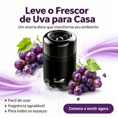 Eletromex EL-1006 Aromatizante Multiuso Fragrância Uva Fresca Para Carro Quarto Armário Banheiro