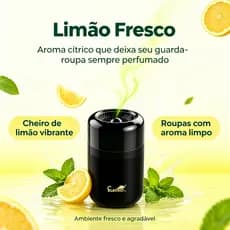 Eletromex EL-1006Aromatizante Gel Limão Fresco Natural Cheiro Leve Compacto Ideal Quarto Sala Veículo Gaveta Mala