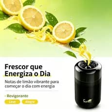 Eletromex EL-1006 Ambientador em Gel Fragrância Limão Citrico Refrescante Sem Vazamento Para Quarto Banheiro Veículo