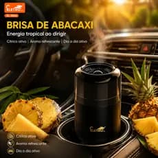 Eletromex Perfumes e Purificadores de Ar Limpeza Veicular Gel com aroma refrescante de abacaxi Fragrâncias