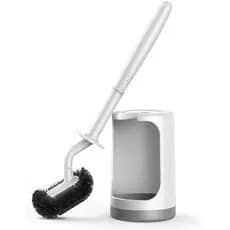 Conjunto De Suporte De Escova Para Vaso Sanitário HAMITOR : Design Curvo Com Limpeza Profunda Sob A Borda-Purificador Oc