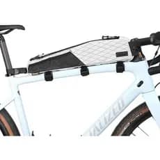 Bolsa para tubo superior de bicicleta Tubo superior com estrutura frontal de bicicleta 1.2L com bolsa de malha dupla fac