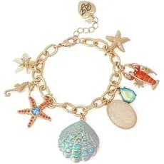 Pulseira Feminina Com Pingente Sealife Betsey Johnson Jewelry