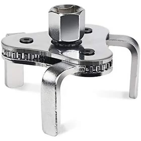 Chave De Filtro De Óleo Ajustável Universal , De 2-1/2 Polegadas A 4.5 , Conjunto De Ferramentas De Com 3 Mandíbulas