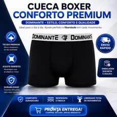 Conjunto 10 Cueca Boxer Masculina 100% Algodão Microfibra Premium Confortável Alta Durabilidade