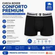 Conjunto 10 Cuecas Boxer Selene Poliamida Cueca Sem Costura Confortável Cueca Masculina Adulto Original