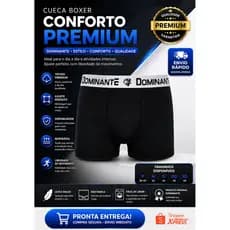Conjunto com 10 Cuecas Mash Boxer box Modelo Tradicional em Cotton Algodao Original Masculina