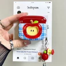 Capa protetora com padrão xadrez para Apple AirPods Pro 2, capa de silicone anti-queda, compatível com AirPods 4/3/2/1 U