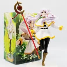 A figura de anime de PVC de 20cm da Frieren Elise Elfa de "Frieren: Beyond Journey's End", produzida pela 4MJI, é utiliz