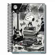 Caderno Snoopy Personalizado 1, 5, 10 e 20 Matérias Universitário Escolar Capa Premium Envio Rápido