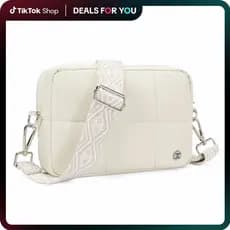 Bolsa Transversal Telena Summer Breezy, Respirável com Alça Ajustável, Tecido Impermeável, Design Leve e Acolchoado para