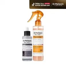 [Dr.Melaxin Oficial] Duo de Peeling Corporal e Facial - Ampola de Peeling de Arroz Brilhante Esfoliante Suave Cuidado da