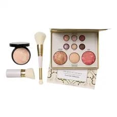 Tuscan Dreams Holiday Baked Starter Kit (4 peças) - Paleta de Maquiagem para Rosto Completo, Base com Pincéis de Edição
