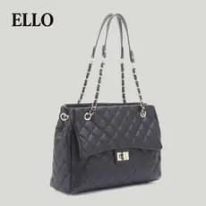 Bolsa de Corrente Acolchoada ELLO Shirley – Elegante Bolsa de Couro Vegano para Mulheres, Bolsa de Ombro Multicolorida p