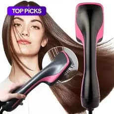 Escova de Ar Quente Multifuncional, 1 Caixa de Alisador de Cabelo Automático, Escova de Ar Quente com Íons Negativos, Fe