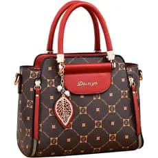Bolsa de mão feminina elegante em couro PU, bolsa de ombro, bolsa transversal feminina, bolsa mensageiro fashion, bolsa